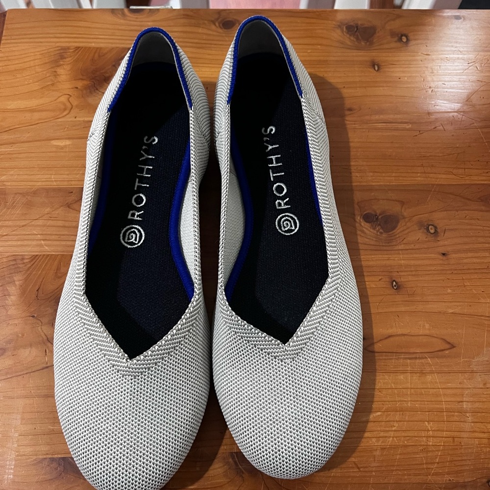 Rothy's NWOT Gray Knit Flats Versatile Comfort